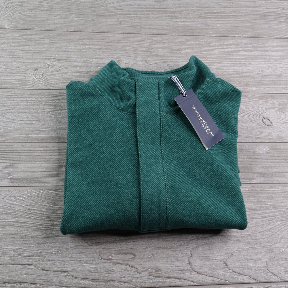 NWT Vineyard Vines Calmwater 1/4 Zip Pullover Men's 2XL XXL Green